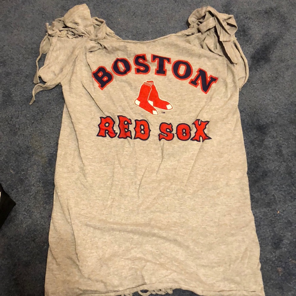 Cut & tied Red Sox shirt